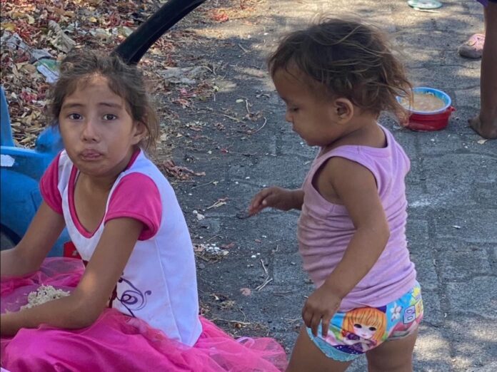 Girls playing